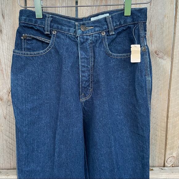 Calvin Klein Jeans Vintage Denim Stone Washed Juniors Size 9 USA Made Dead Stock - Picture 3 of 10